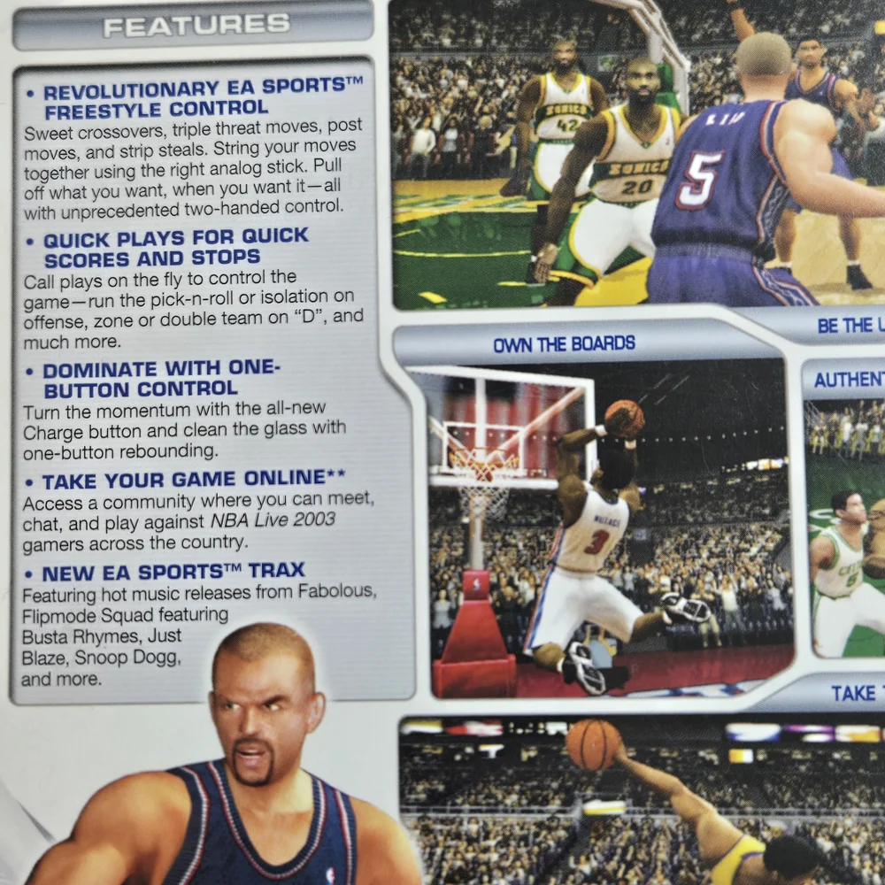 NBA Live 2003 PlayStation 2 Game 2 Disc Game Tested Working Conplete